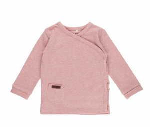 Little Dutch T-Shirt langarm Wickelshirt Größe 56 pink melange rosa | by Schmatzepuffer® "personalisierbar" online kaufen