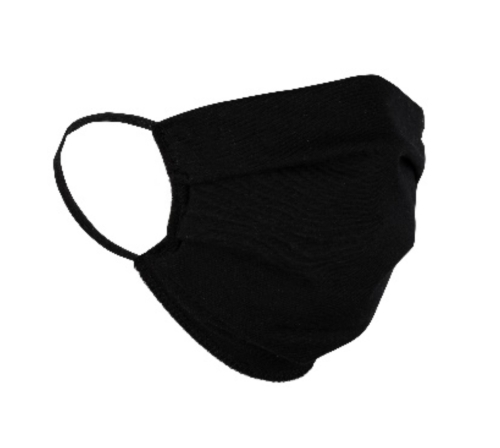 Mund Nase Maske 2-lagig Behelfsmasken waschbar aus 100% Baumwolle OEKO-TEX® schwarz 4,90 €/Stk | by Schmatzepuffer® online kaufen