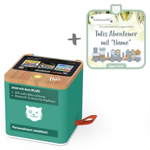Tigerbox TOUCH PLUS grün + Tigercard Tutis Abenteuer Set | tigermedia