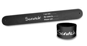 Scrunch Silikon Armband Namen anthrazit grau | by Schmatzepuffer® online kaufen