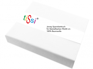 Spannbetttuch 90x40cm für Beistellbett Weiß | tiSsi® by Schmatzepuffer® Online kaufen