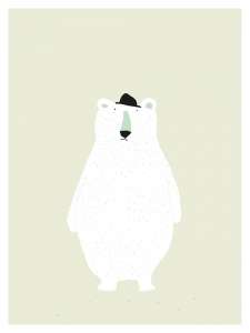 Trixie Kinderposter 30x40 cm - Mr. Polar Bear Herr Eisbär | by Schmatzepuffer® "personalisierbar" online kaufen