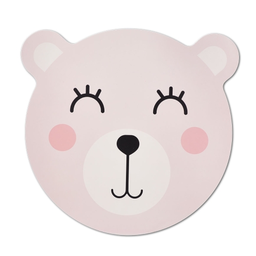 Platzset „Bär“, Kunststoff, rosa | Zeller