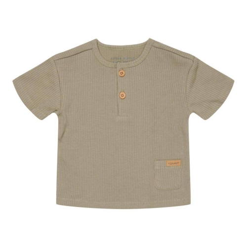 Kurzärmeliges T-Shirt Little Goose, Olive Größe 68 | Little Dutch