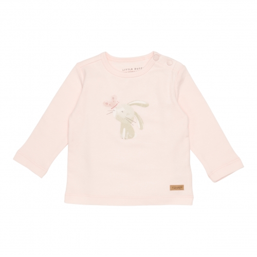Langarm-Shirt Flowers & Butterflies Bunny Butterfly Pink, Größe 50/56 | Little Dutch