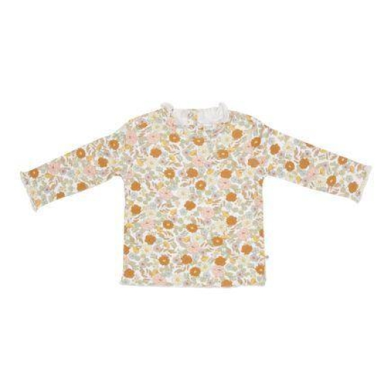 Langarm-Shirt mit Rüschen Vintage Little Flowers, Größe 62 | Little Dutch