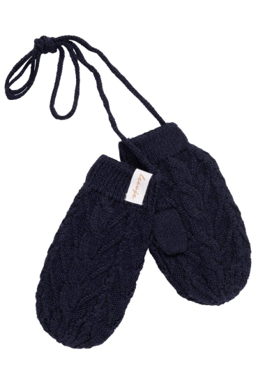 Handschuhe und Schal "Navy" Blau, für Kinder zwischen 12 und 24 Monate | leevje