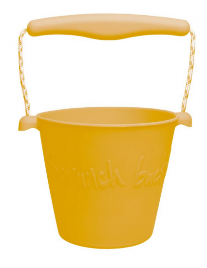 Scrunch Bucket Silikon Eimer gelb