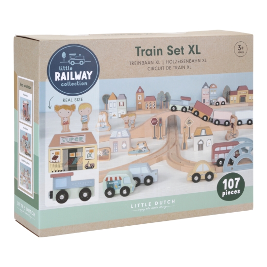 Holz-Eisenbahn Railway Collection - Starterset XXL | Little Dutch