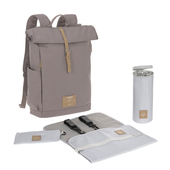 Wickelrucksack - Rolltop Backpack, Rosewood Grey (Limited Edition) | Lässig