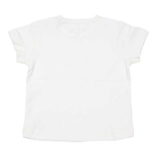 Kurzärmeliges T-Shirt Little Goose Walking White, Größe 86 | Little Dutch